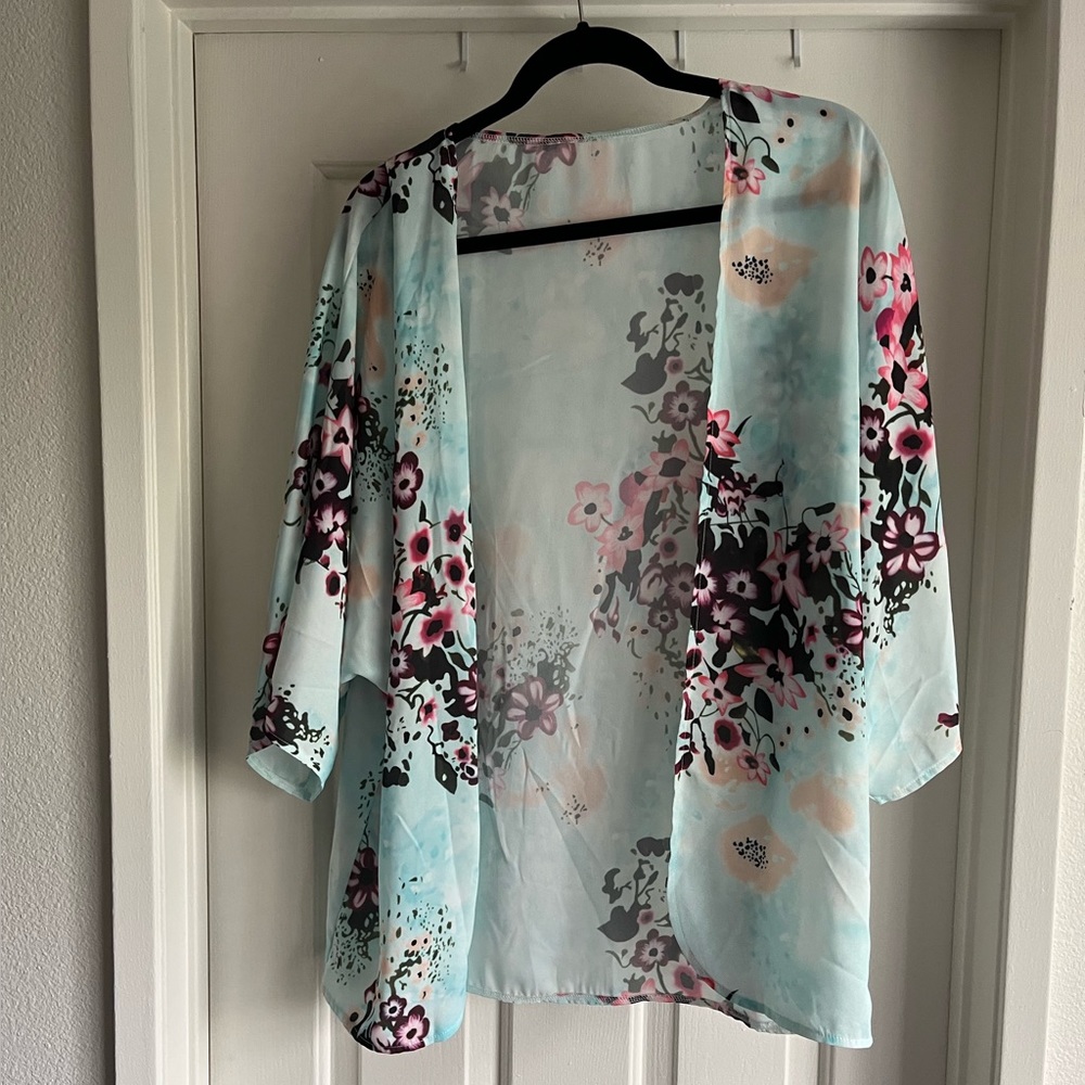 Women's Summer Floral Print Kimono